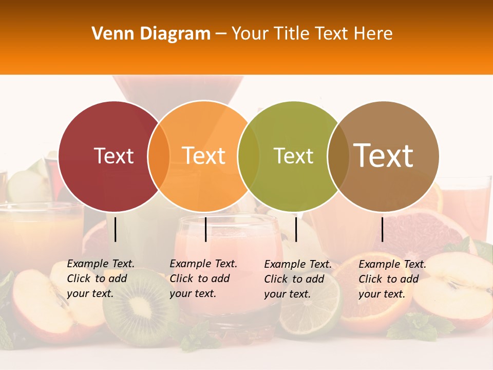 A Table Topped With Lots Of Different Types Of Juice PowerPoint Template