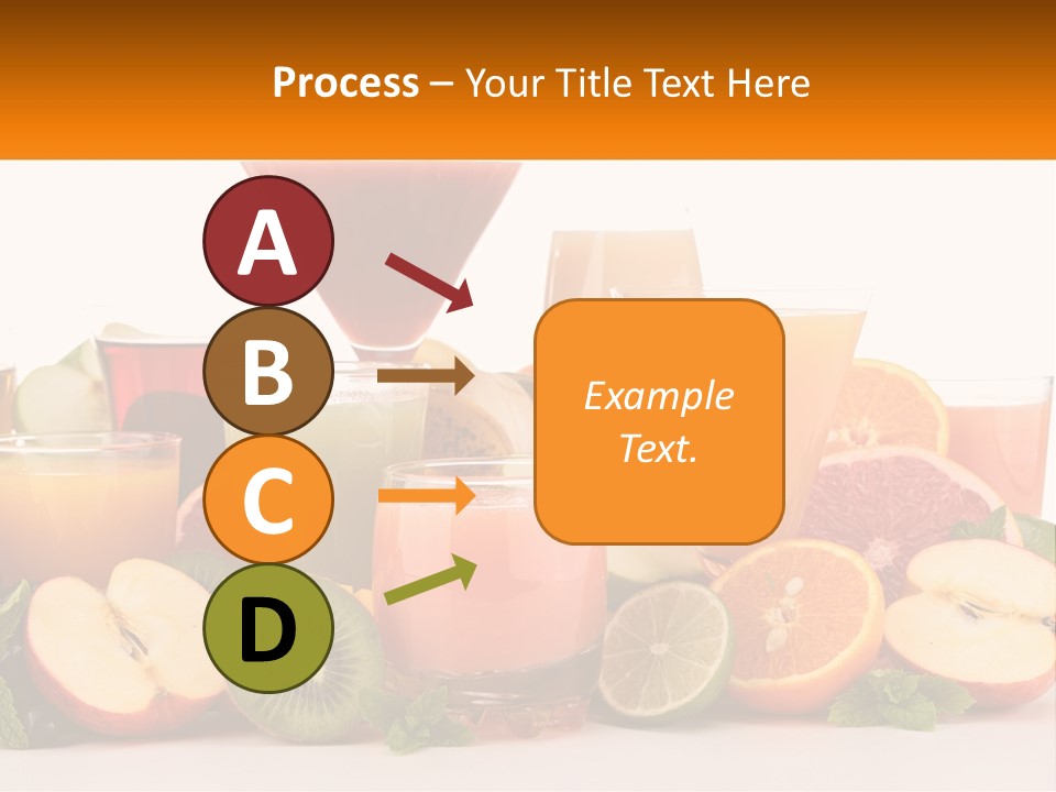 A Table Topped With Lots Of Different Types Of Juice PowerPoint Template