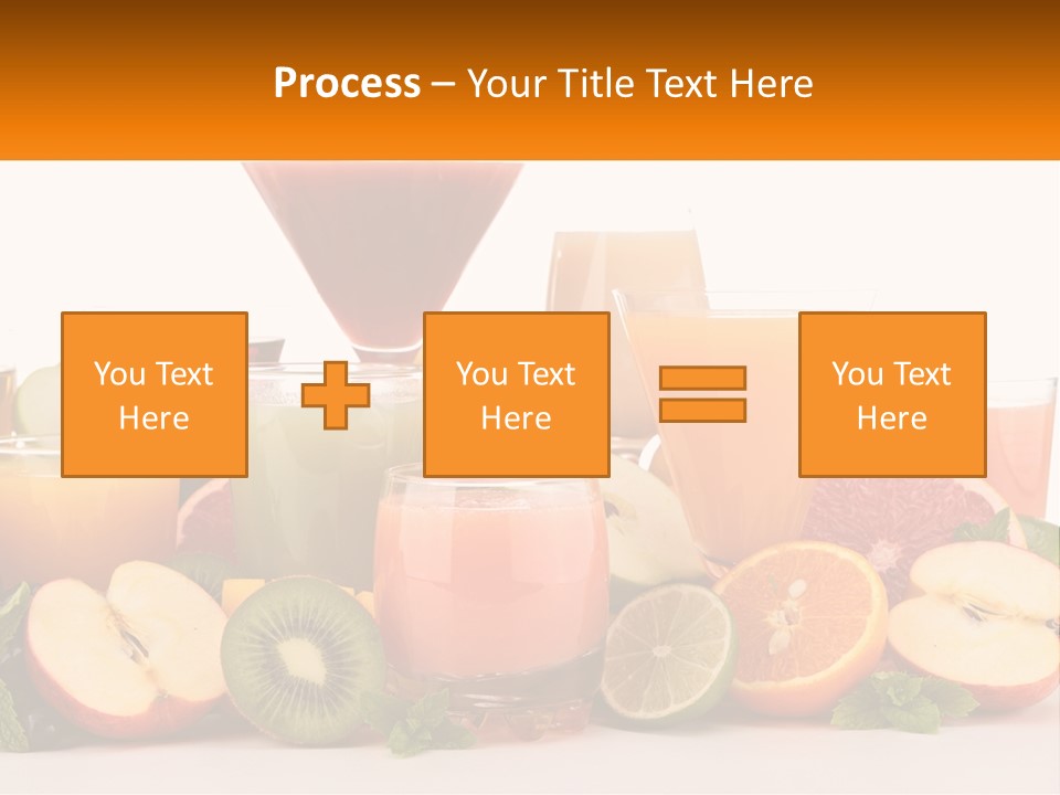 A Table Topped With Lots Of Different Types Of Juice PowerPoint Template