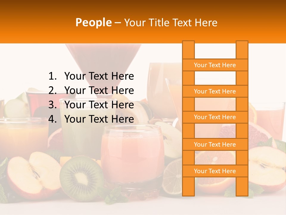 A Table Topped With Lots Of Different Types Of Juice PowerPoint Template