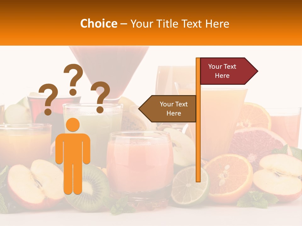 A Table Topped With Lots Of Different Types Of Juice PowerPoint Template