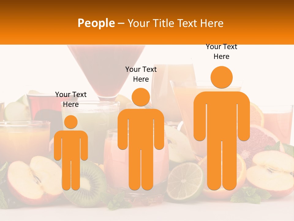 A Table Topped With Lots Of Different Types Of Juice PowerPoint Template