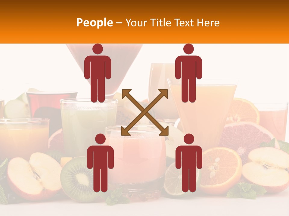 A Table Topped With Lots Of Different Types Of Juice PowerPoint Template