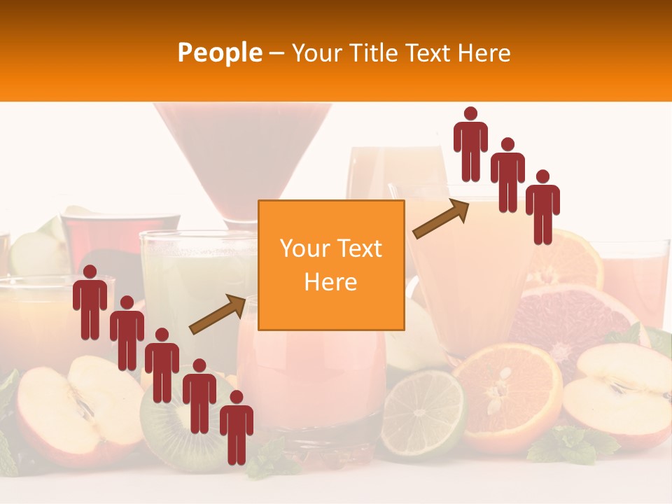 A Table Topped With Lots Of Different Types Of Juice PowerPoint Template