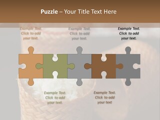 Three Baskets With Rice Inside Of Them On A Table PowerPoint Template