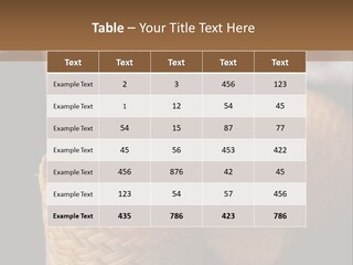 Three Baskets With Rice Inside Of Them On A Table PowerPoint Template