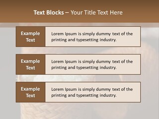 Three Baskets With Rice Inside Of Them On A Table PowerPoint Template