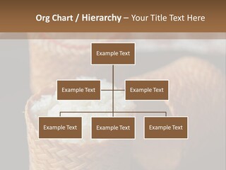 Three Baskets With Rice Inside Of Them On A Table PowerPoint Template
