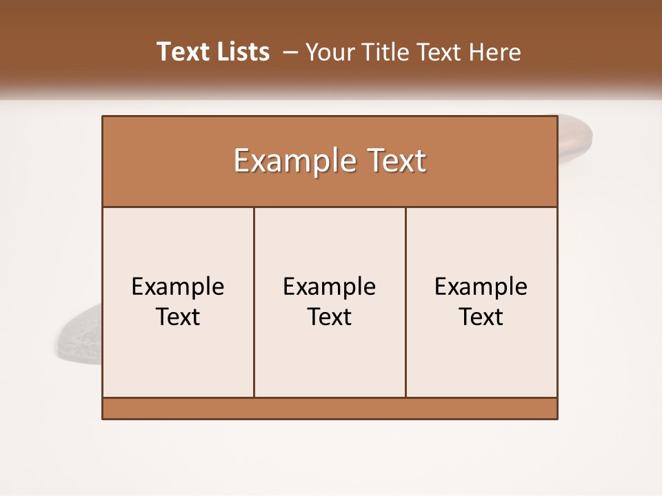 A Knife With A Wooden Handle On A White Surface PowerPoint Template