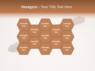 A Knife With A Wooden Handle On A White Background PowerPoint Template