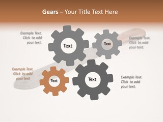 A Knife With A Wooden Handle On A White Background PowerPoint Template