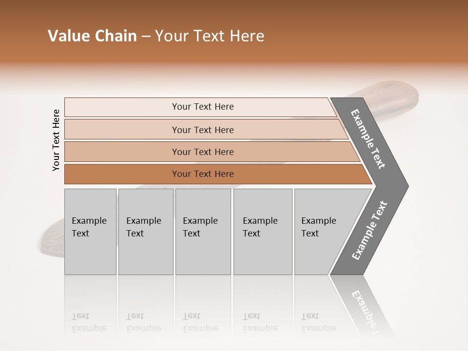 A Knife With A Wooden Handle On A White Background PowerPoint Template