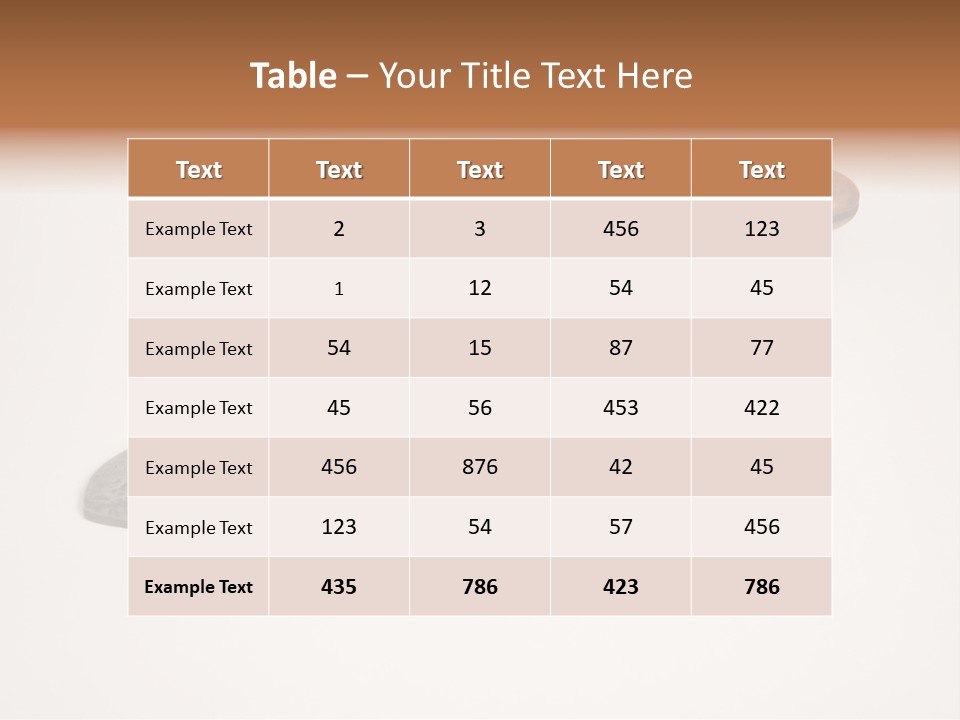 A Knife With A Wooden Handle On A White Background PowerPoint Template