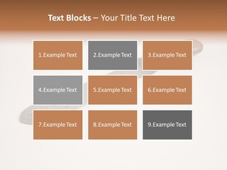 A Knife With A Wooden Handle On A White Background PowerPoint Template