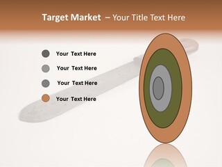 A Knife With A Wooden Handle On A White Background PowerPoint Template