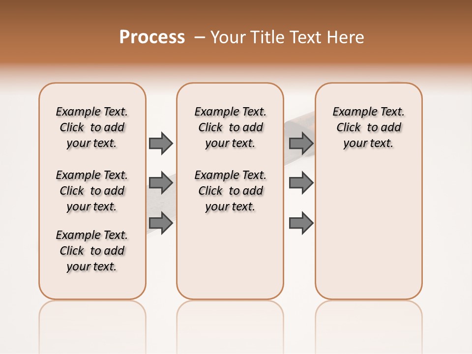 A Knife With A Wooden Handle On A White Background PowerPoint Template