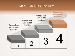 A Knife With A Wooden Handle On A White Background PowerPoint Template