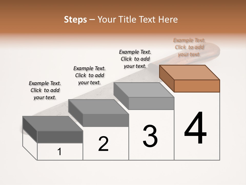 A Knife With A Wooden Handle On A White Background PowerPoint Template