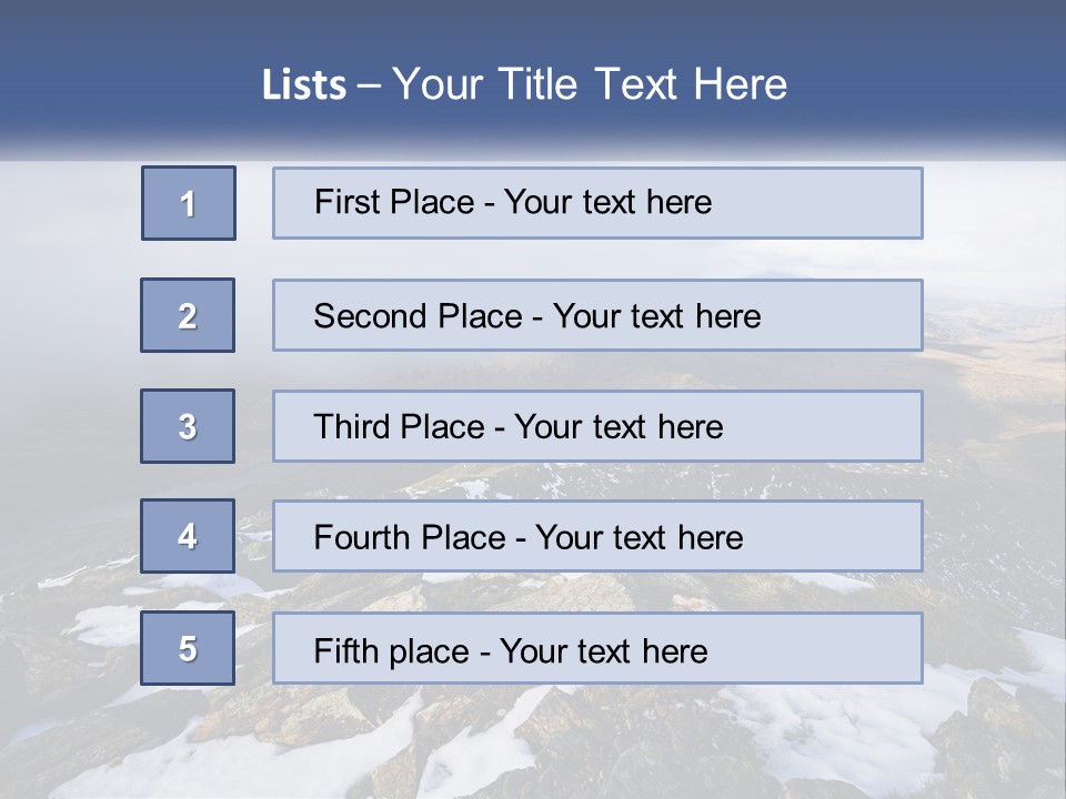 A Mountain Range Covered In Snow And Clouds PowerPoint Template