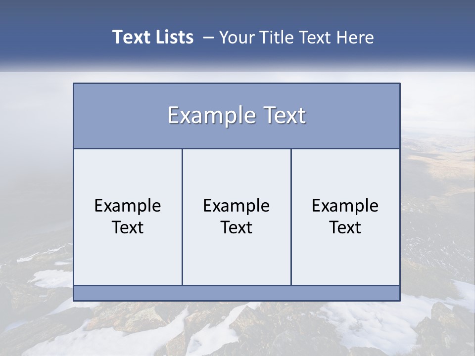 A Mountain Range Covered In Snow And Clouds PowerPoint Template
