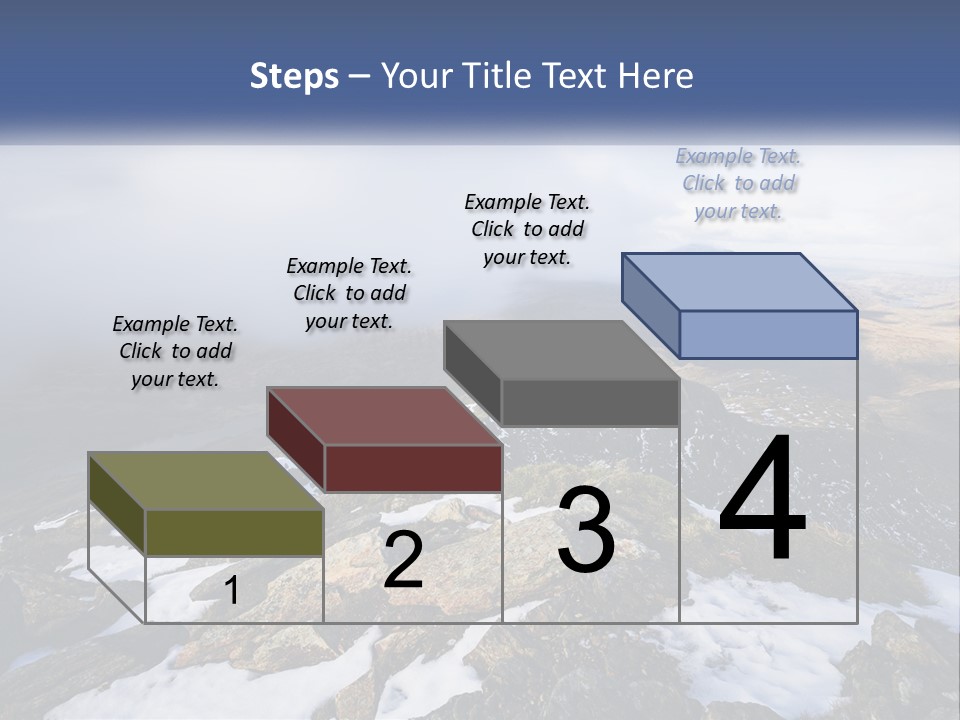 A Mountain Range Covered In Snow And Clouds PowerPoint Template