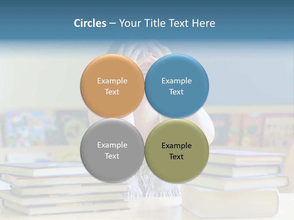 A Young Girl Is Covering Her Eyes With Her Hands PowerPoint Template