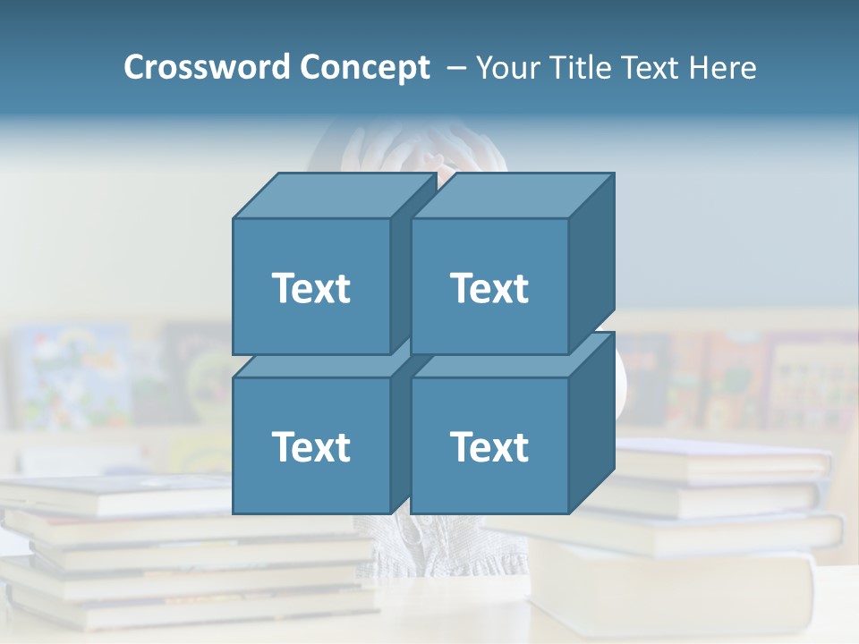 A Young Girl Is Covering Her Eyes With Her Hands PowerPoint Template