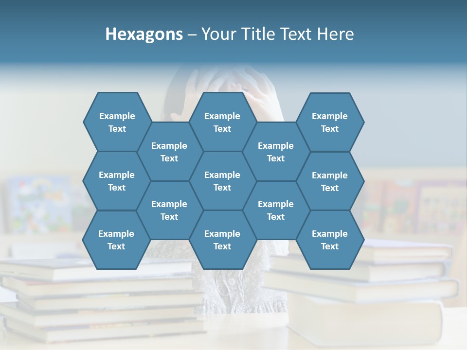 A Young Girl Is Covering Her Eyes With Her Hands PowerPoint Template