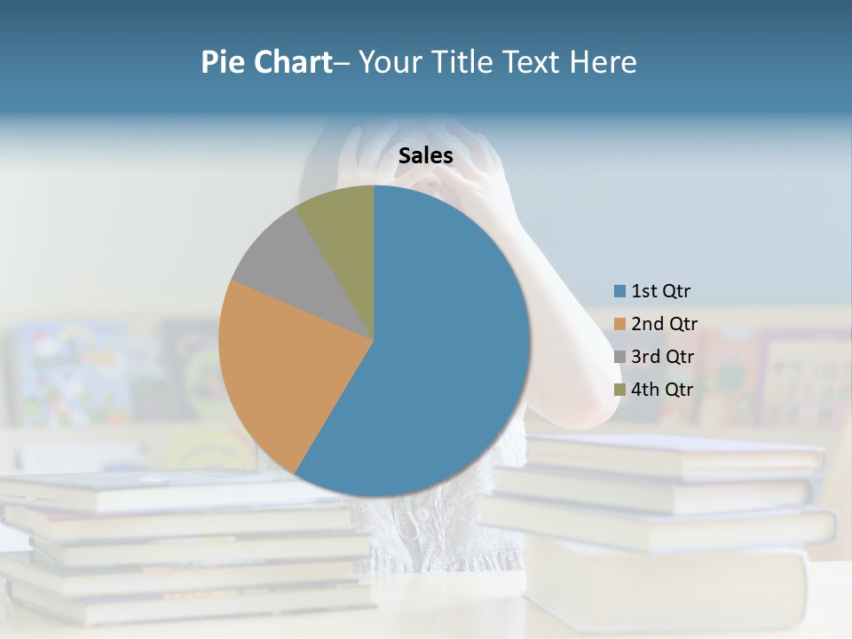 A Young Girl Is Covering Her Eyes With Her Hands PowerPoint Template