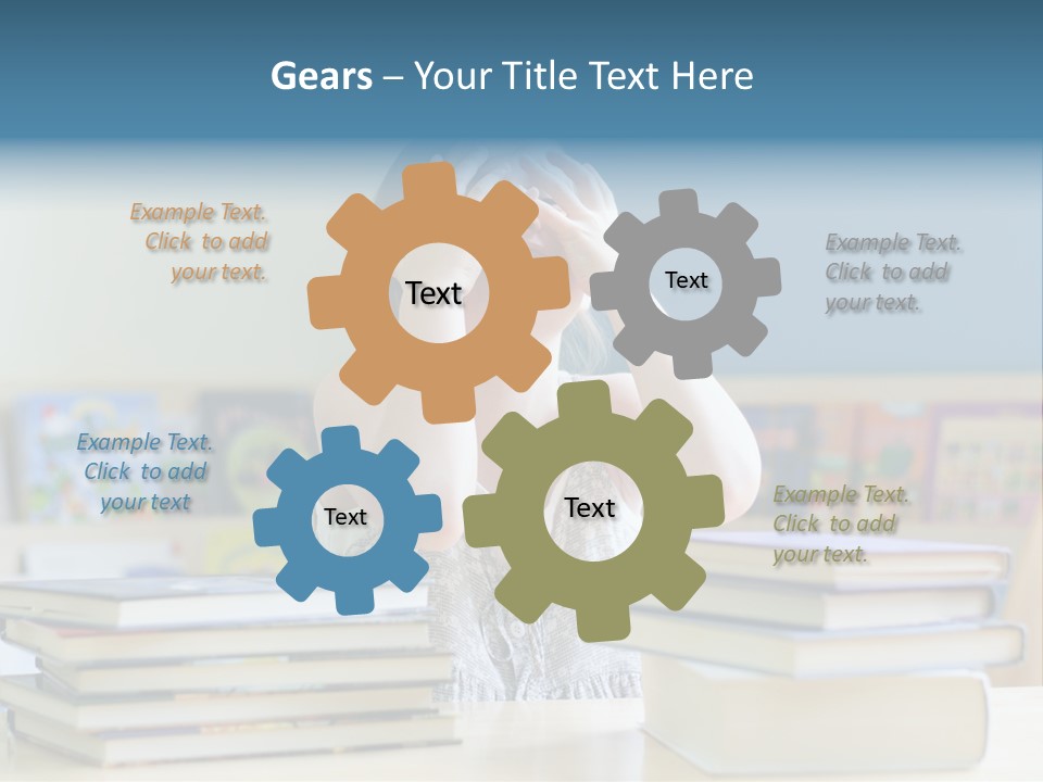 A Young Girl Is Covering Her Eyes With Her Hands PowerPoint Template