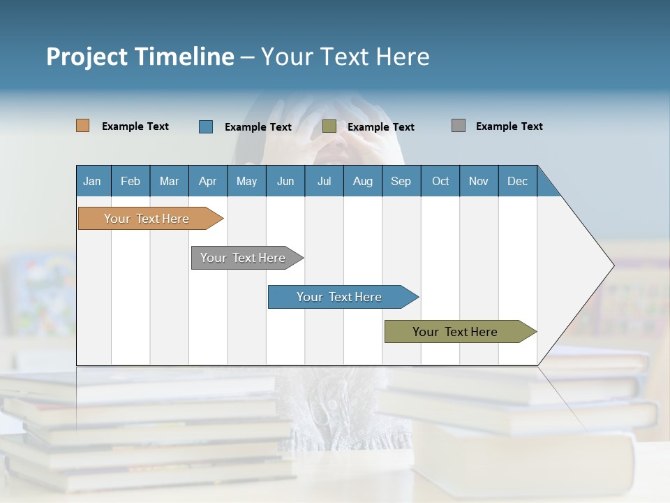 A Young Girl Is Covering Her Eyes With Her Hands PowerPoint Template