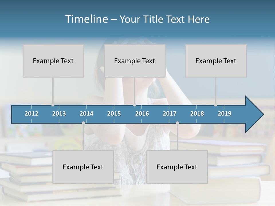 A Young Girl Is Covering Her Eyes With Her Hands PowerPoint Template