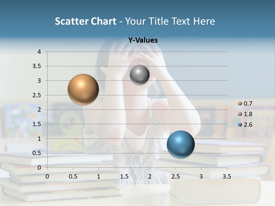 A Young Girl Is Covering Her Eyes With Her Hands PowerPoint Template