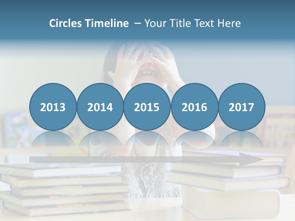 A Young Girl Is Covering Her Eyes With Her Hands PowerPoint Template