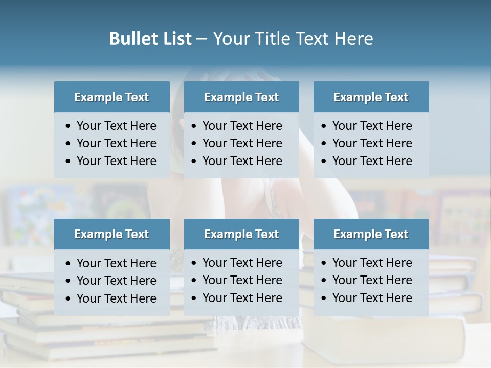 A Young Girl Is Covering Her Eyes With Her Hands PowerPoint Template