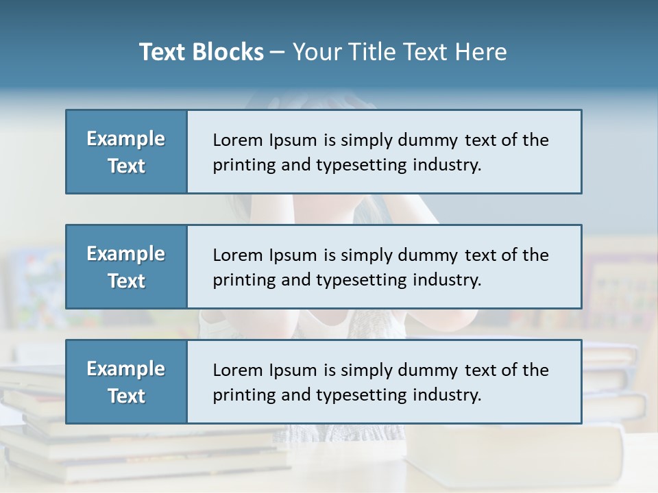 A Young Girl Is Covering Her Eyes With Her Hands PowerPoint Template