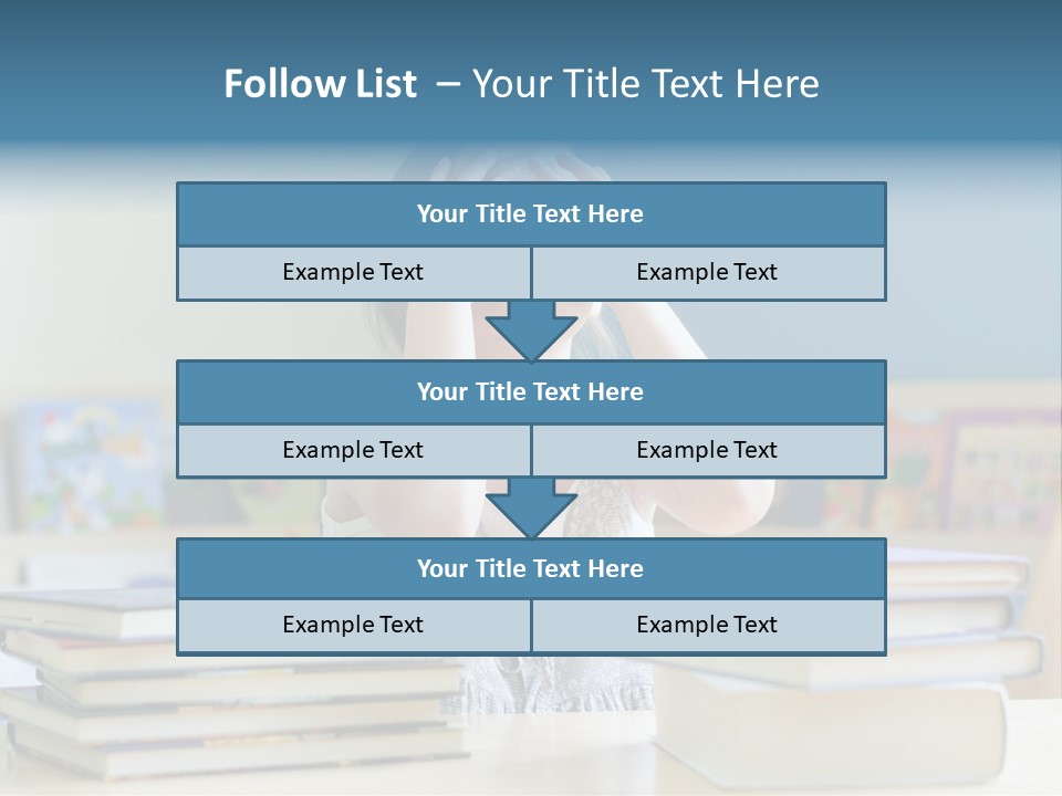 A Young Girl Is Covering Her Eyes With Her Hands PowerPoint Template