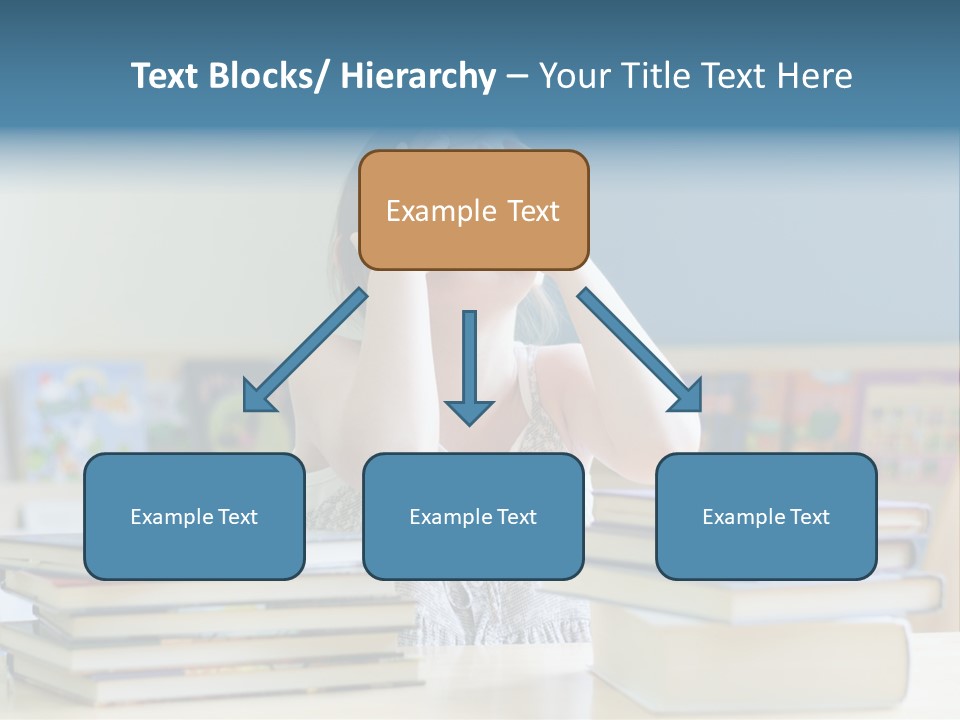 A Young Girl Is Covering Her Eyes With Her Hands PowerPoint Template