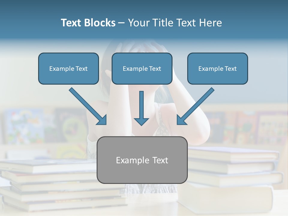 A Young Girl Is Covering Her Eyes With Her Hands PowerPoint Template