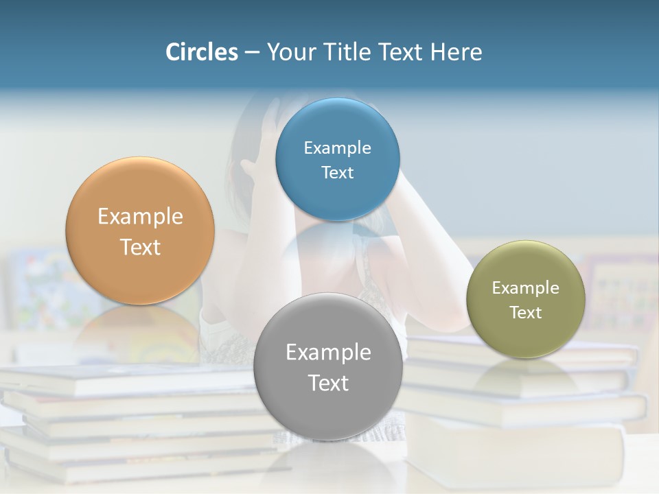 A Young Girl Is Covering Her Eyes With Her Hands PowerPoint Template