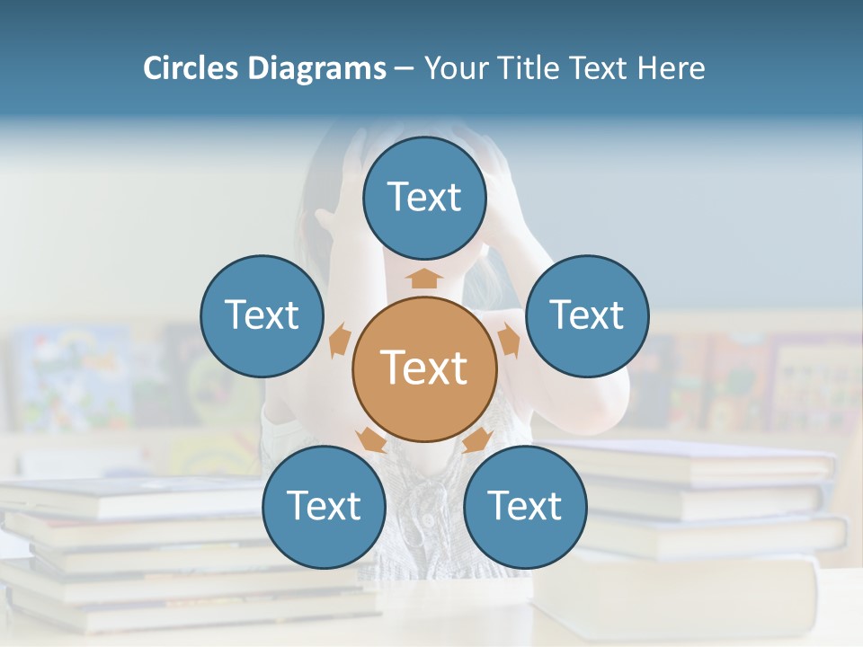 A Young Girl Is Covering Her Eyes With Her Hands PowerPoint Template