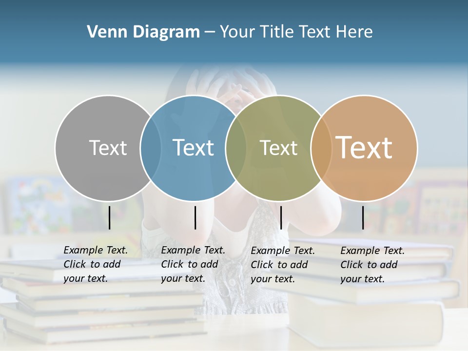 A Young Girl Is Covering Her Eyes With Her Hands PowerPoint Template