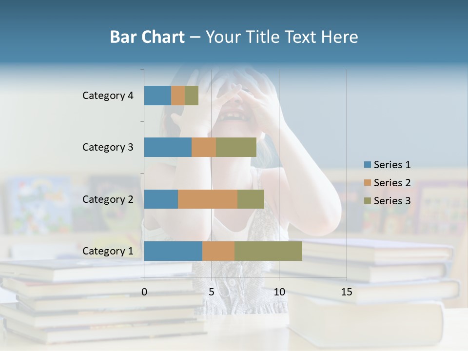 A Young Girl Is Covering Her Eyes With Her Hands PowerPoint Template