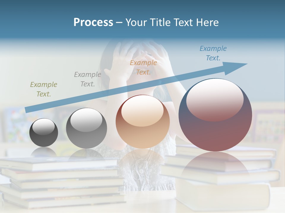 A Young Girl Is Covering Her Eyes With Her Hands PowerPoint Template