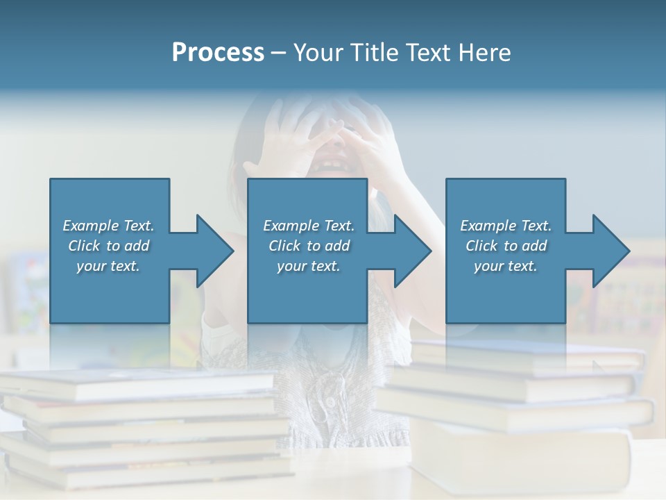 A Young Girl Is Covering Her Eyes With Her Hands PowerPoint Template