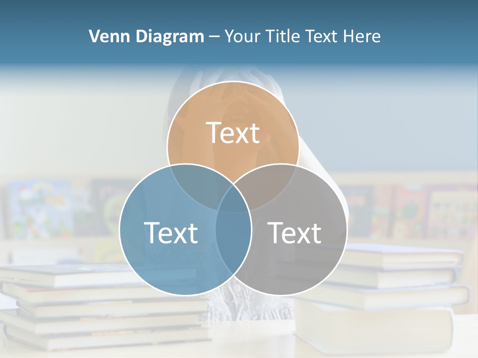 A Young Girl Is Covering Her Eyes With Her Hands PowerPoint Template