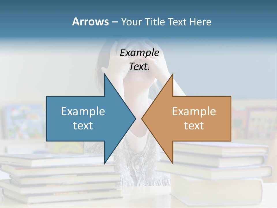 A Young Girl Is Covering Her Eyes With Her Hands PowerPoint Template