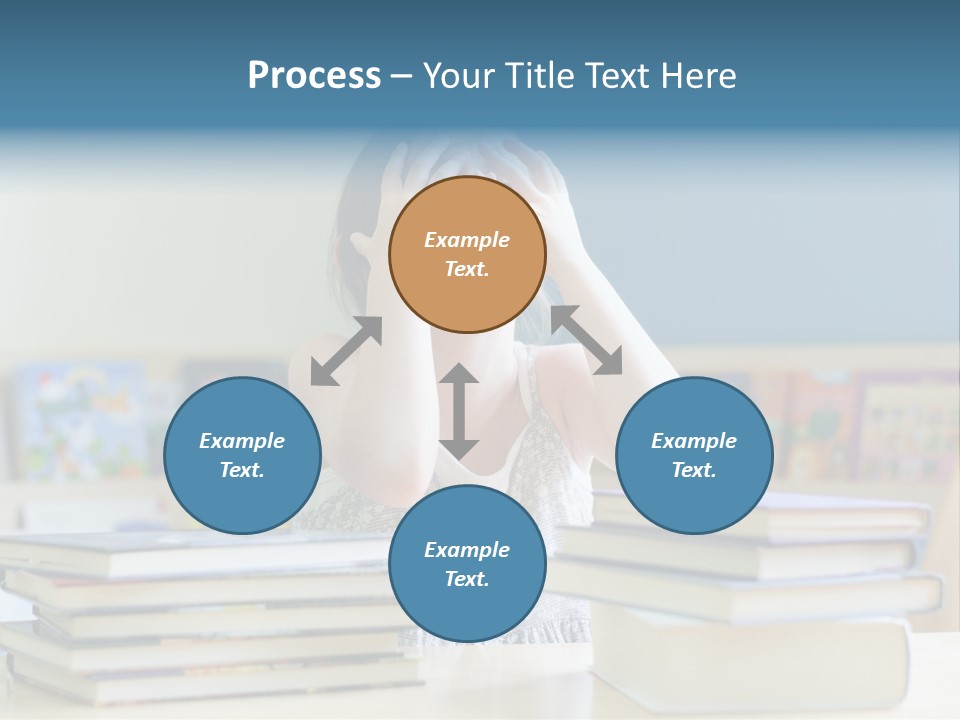 A Young Girl Is Covering Her Eyes With Her Hands PowerPoint Template