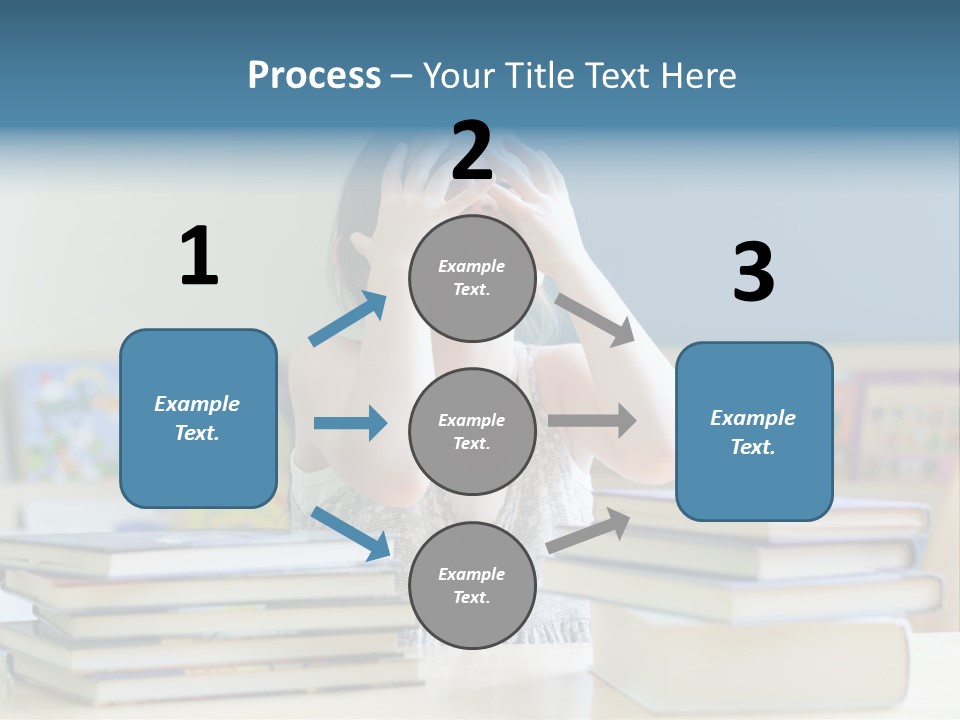 A Young Girl Is Covering Her Eyes With Her Hands PowerPoint Template