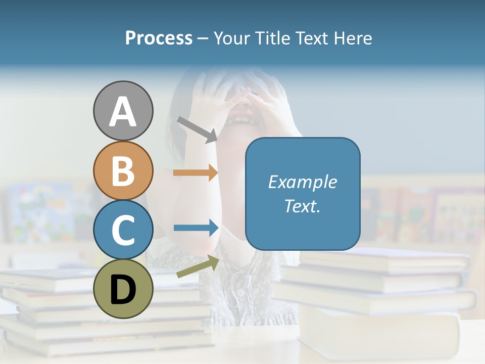 A Young Girl Is Covering Her Eyes With Her Hands PowerPoint Template